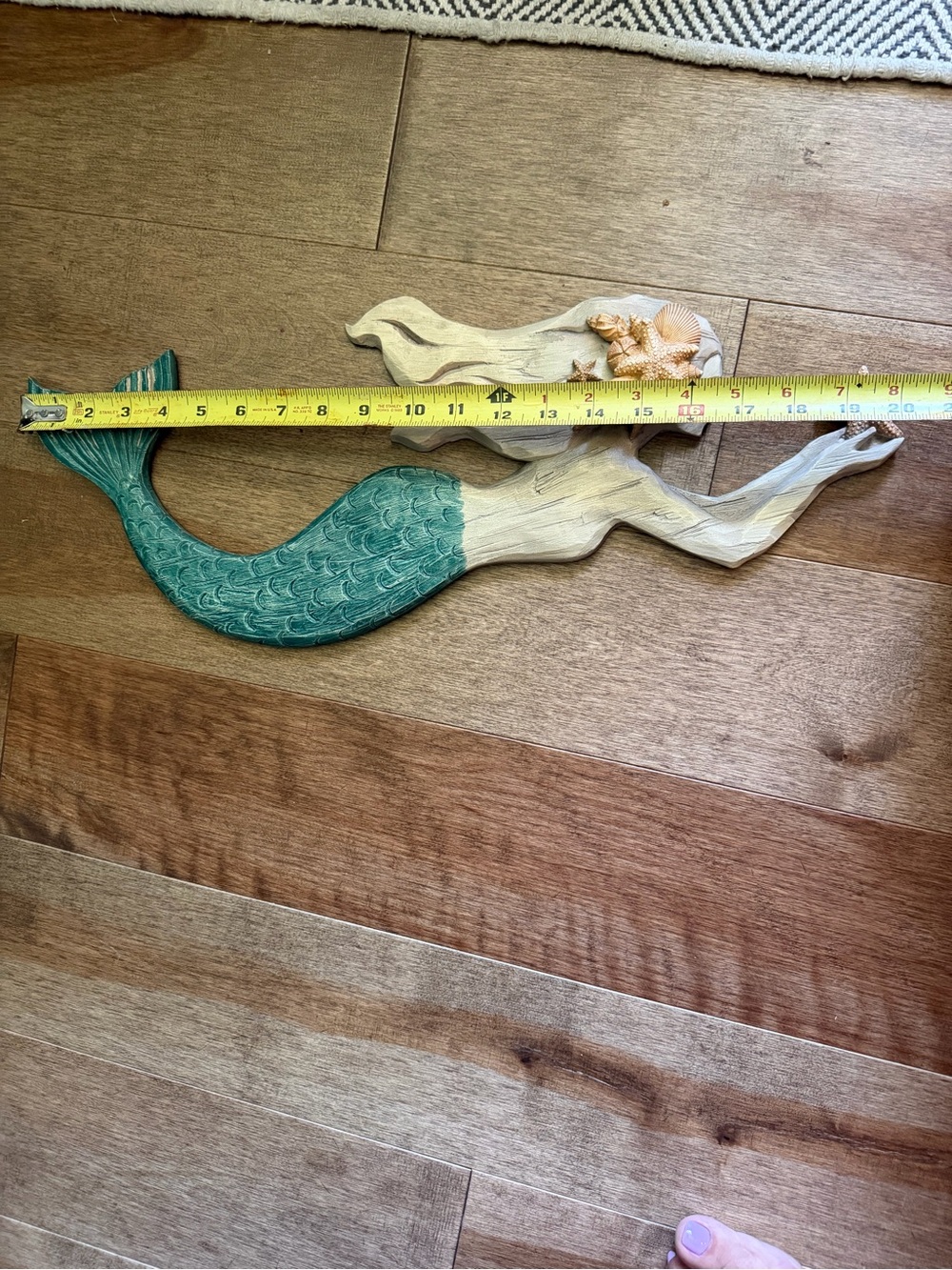 Hobby Lobby Teal and White Mermaid Wall Decor - Picture 3 of 5